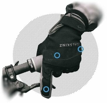 Kesztyű kerékpározáshoz Sealskinz Waterproof All Weather MTB Glove Black/Grey M Kesztyű kerékpározáshoz - 5