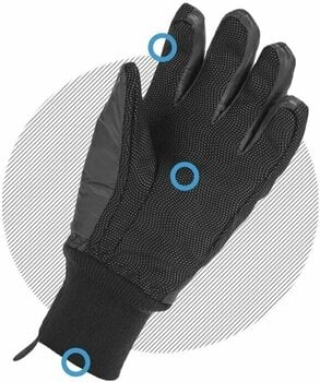 Cyklistické rukavice Sealskinz Waterproof All Weather Lightweight Insulated Glove Black S Cyklistické rukavice - 5