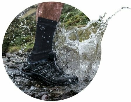 Cycling Socks Sealskinz Waterproof Warm Weather Mid Length Sock Black/Grey L Cycling Socks - 2
