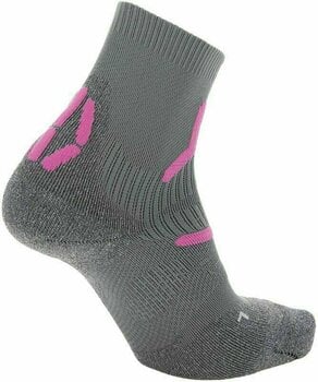 Socks UYN Trekking 2 inch Mid Grey/Pink 35-36 Socks - 2