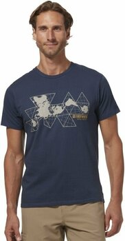 Friluftsliv T-shirt Royal Robbins Unfold the Map Navy S T-shirt - 2