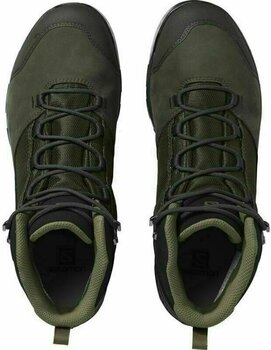 Mens Outdoor Shoes Salomon Outward GTX Peat/Black/Burnt Olive 45 1/3 Mens Outdoor Shoes - 4