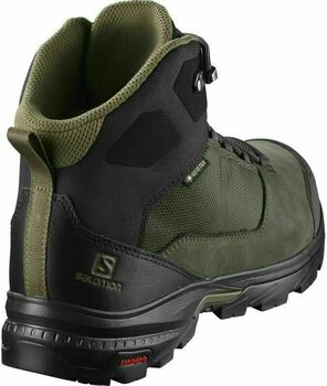 Mens Outdoor Shoes Salomon Outward GTX Peat/Black/Burnt Olive 45 1/3 Mens Outdoor Shoes - 5