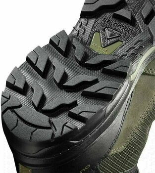 Mens Outdoor Shoes Salomon Outward GTX Peat/Black/Burnt Olive 45 1/3 Mens Outdoor Shoes - 7