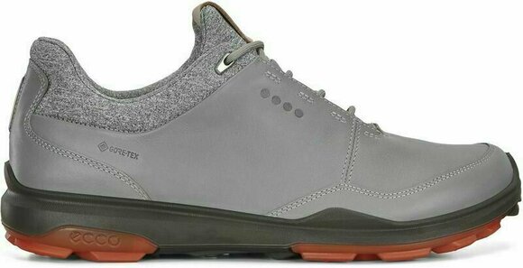 Calçado de golfe para homem Ecco Biom Hybrid 3 Mens Golf Shoes Wild Dove/Fire 45 - 2