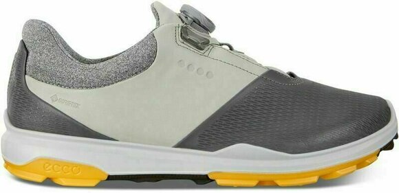 Golfsko til mænd Ecco Biom Hybrid 3 Mens Golf Shoes BOA Titanium/Concrete 43 - 2