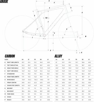 Bicicleta Gravel / Cyclocross GT Grade Carbon Elite Shimano Tiagra GS 2x10 Blue 58 Shimano 2021 Bicicleta Gravel / Cyclocross - 4