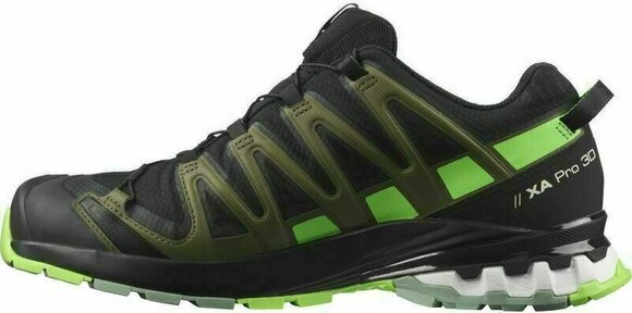 Pantofi de alergare pentru trail Salomon XA Pro 3D V8 GTX Black/Green Gecko 45 1/3 Pantofi de alergare pentru trail - 4