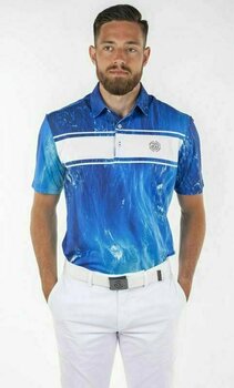 Tricou polo Galvin Green Manfred Ventil8+ White/Navy XL Tricou polo - 3