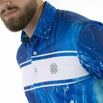 Tricou polo Galvin Green Manfred Ventil8+ White/Navy XL Tricou polo - 5
