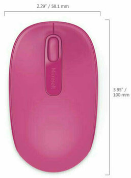 Muis Microsoft Wireless Mobile Mouse 1850 Magenta Pink Muis - 4