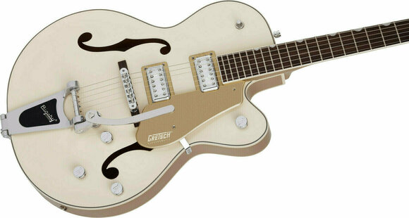 Halvakustisk gitarr Gretsch G5410T Limited Edition Electromatic Vintage White Halvakustisk gitarr - 5