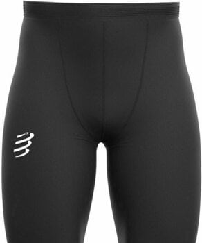 Spodnie/legginsy do biegania Compressport Run Under Control Full Tights Black T3 Spodnie/legginsy do biegania - 4