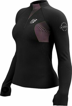 Tricou cu mânecă lungă pentru alergare
 Compressport Winter Trail Postural LS Top W Black Tricou cu mânecă lungă pentru alergare - 8