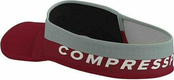 Running cap
 Compressport Visor Ultralight Zinfandel/Dark Gray UNI Running cap - 5