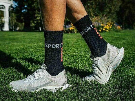 Κάλτσες Τρεξίματος Compressport Pro Racing Socks Winter Run Black/Red T1 Κάλτσες Τρεξίματος - 3