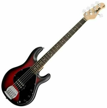 5-saitiger E-Bass, 5-Saiter E-Bass Sterling by MusicMan S.U.B. RAY5 Red Ruby Burst Satin - 2