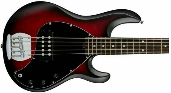5-strängad basgitarr Sterling by MusicMan S.U.B. RAY5 Red Ruby Burst Satin - 5
