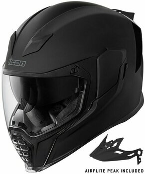 Helmet ICON Airflite Moto™ Rubatone Black XL Helmet - 4