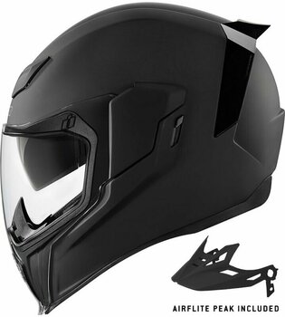 Helm ICON Airflite Moto™ Rubatone Black S Helm - 5