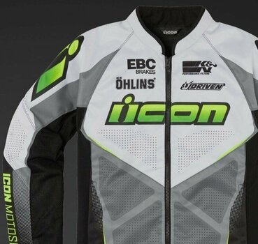 Geacă textilă ICON Hooligan Ultrabolt™ Jacket Hi-Viz M Geacă textilă - 10