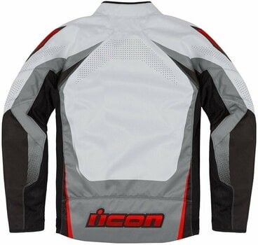 Textiele jas ICON Hooligan Ultrabolt™ Jacket Red XL Textiele jas - 2