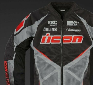 Geacă textilă ICON Hooligan Ultrabolt™ Jacket Black 2XL Geacă textilă - 10