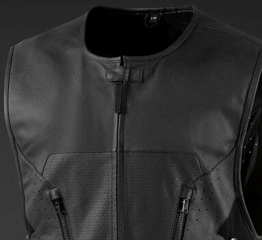 Moto vesta ICON Regulator D3O Stripped Leather Černá 4XL Moto vesta - 9