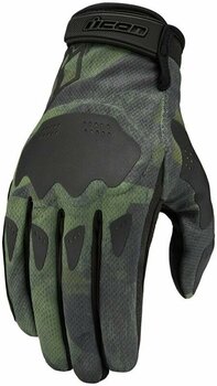 Mănuși de motocicletă ICON Hooligan™ Glove Battlescar Green L Mănuși de motocicletă - 2