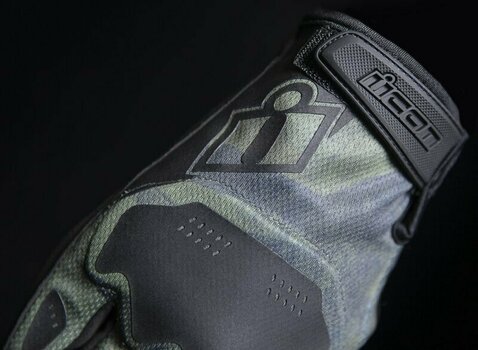 Mănuși de motocicletă ICON Hooligan™ Glove Battlescar Green L Mănuși de motocicletă - 7