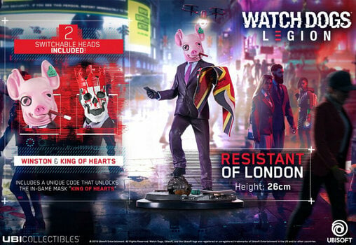 Sběratelská figurka Ubisoft Watch_Dogs Legion - Resistant of London Figurine Sběratelská figurka - 6