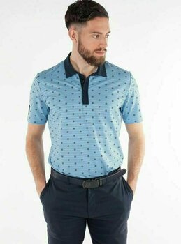 Tricou polo Galvin Green Monty Blue Bell/Navy XL Tricou polo - 3