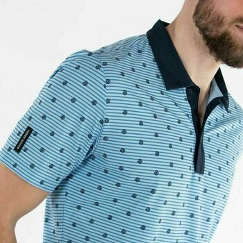 Tricou polo Galvin Green Monty Blue Bell/Navy XL Tricou polo - 5