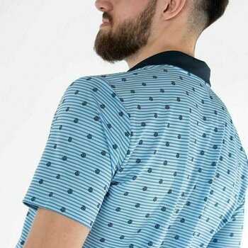 Tricou polo Galvin Green Monty Blue Bell/Navy XL Tricou polo - 6