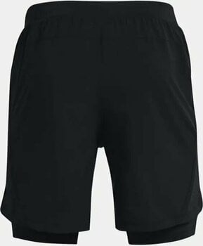 Shorts de course Under Armour UA Launch SW 7'' 2 in 1 Black/Black/Reflective M Shorts de course - 2