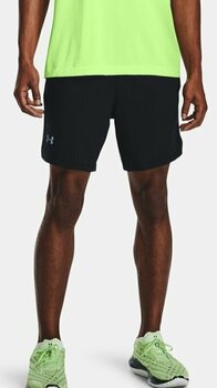 Pantalones cortos para correr Under Armour UA Launch SW 7'' 2 in 1 Black/Black/Reflective M Pantalones cortos para correr - 7