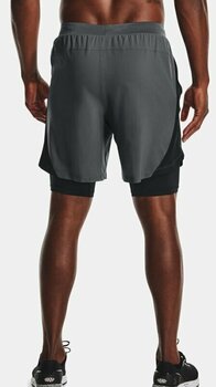 Laufshorts Under Armour UA Launch SW 7'' 2 in 1 Pitch Gray/Black/Reflective S Laufshorts - 9