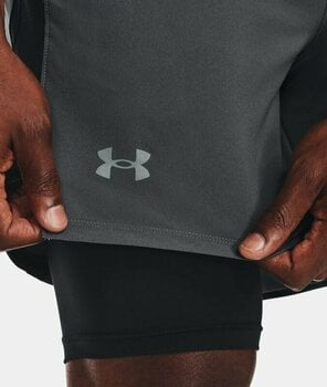 Running shorts Under Armour UA Launch SW 7'' 2 in 1 Pitch Gray/Black/Reflective L Running shorts - 4