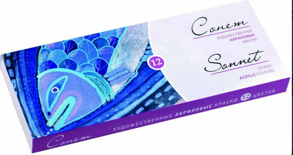 Akrila krāsa Nevskaya Palitra Sonnet Acrylic Set 12x10 ml Tubes - 2