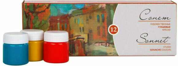 Guaššvärv Nevskaya Palitra Gouache Sets 12x40 ml Jars - 4
