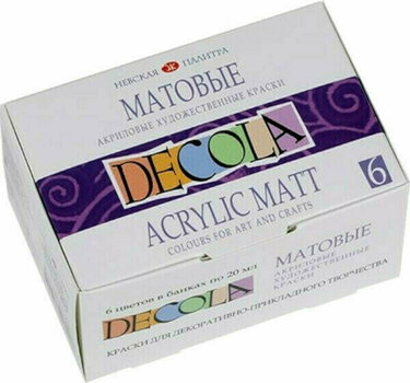 Peinture pour tissu Nevskaya Palitra Decola Matt Shade Un ensemble de couleurs pour les textiles 6x20 ml - 2