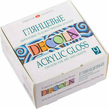 Pintura acrílica Nevskaya Palitra Decola Decoration Set of Acrylic Paints 9x20 ml - 2