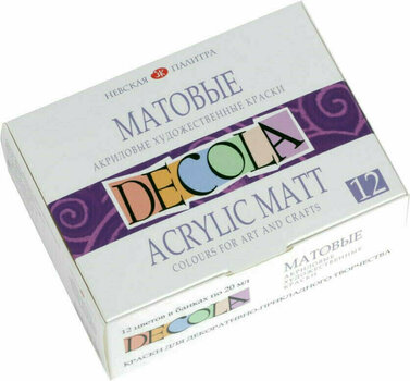 Akrilfesték Nevskaya Palitra Decola Matt Shade Akril festékek készlete 12x20 ml - 2