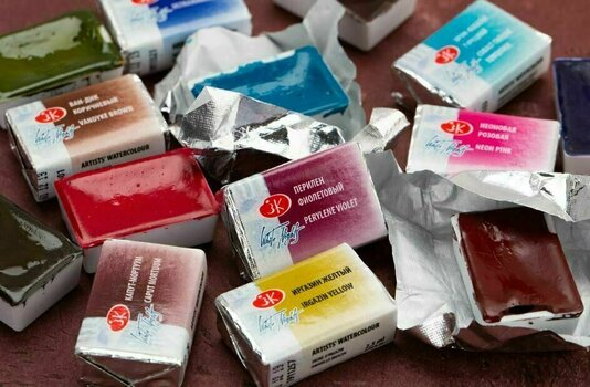 Watercolour Paint Nevskaya Palitra White Nights Watercolour Paint Warm Green 2,5 ml 1 pc - 3