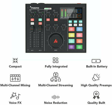 Podcast Mixer Maono AU-AM100 Podcast Mixer - 5