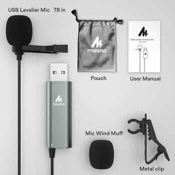 Lavalier Kondensator-Mikrofon Maono AU-UL20 - 3