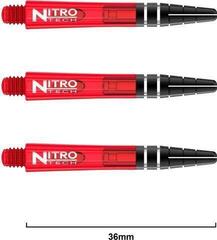 Násadky na šípky Red Dragon Nitrotech Red short Shafts Red 3,6 cm Násadky na šípky - 1