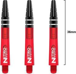 Násadky na šípky Red Dragon Nitrotech Red short Shafts Red 3,6 cm Násadky na šípky - 2