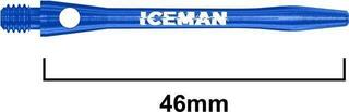 Násadky na šípky Red Dragon Gerwyn Price Iceman Aluminium Medium Blue Shafts Blue 4,6 cm Násadky na šípky - 2