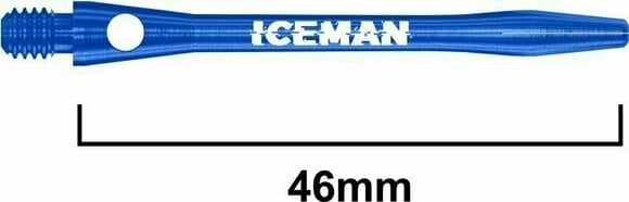 Corpo della freccetta Red Dragon Gerwyn Price Iceman Aluminium Medium Blue Shafts Blue 4,6 cm Corpo della freccetta - 3
